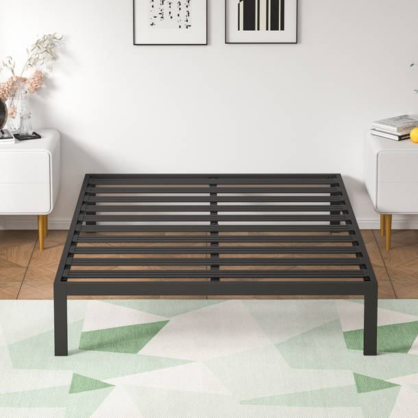 Alwyn Home Witherington 14'' Heavy Duty Bed Frame, Noise Free